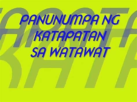 Panunumpa Sa Watawat With Lyrics Video Dailymotion