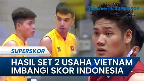 Hasil Set Sea V League Leg Timnas Voli Putra Vietnam Imbangi