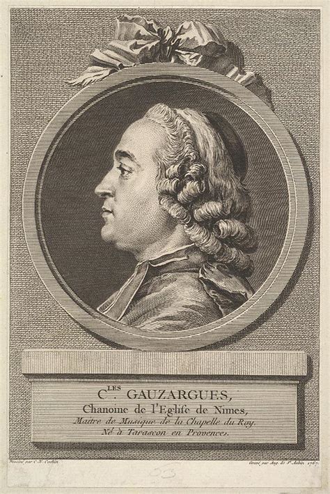 Portrait Of Charles Gauzargues Drawing By Augustin De Saint Aubin