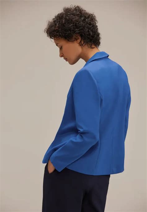 STREET ONE Blazer en sergé pour femmes en Bleu HANNI STREET ONE