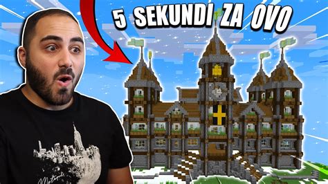 NAPRAVIO SAM OVU KUCU U MINECRAFTU ZA 5 SEKUNDNI YouTube