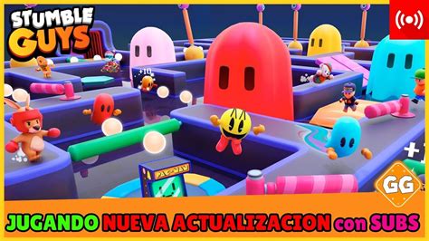 Directojugando Y Reaccionando Al Stumble Guys X Pac Man Con