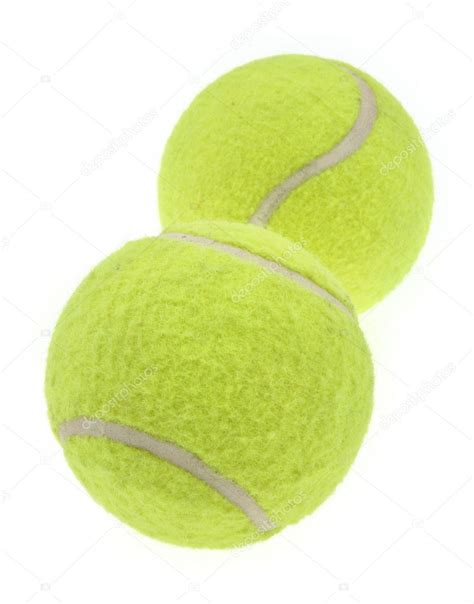 Two tennis balls on white — Stock Photo © yoka66 #2925232