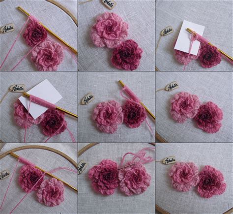 Hand Embroidery Tutorial Step By Step Cast On Stitch Rose Bouquet