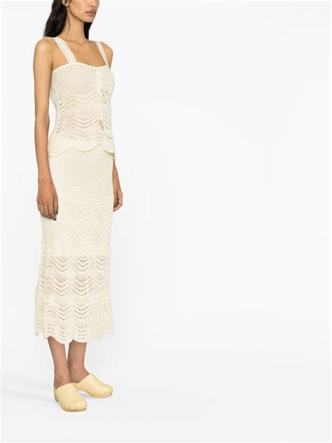 Zimmermann Devi Crochet Knit Tank Top Farfetch