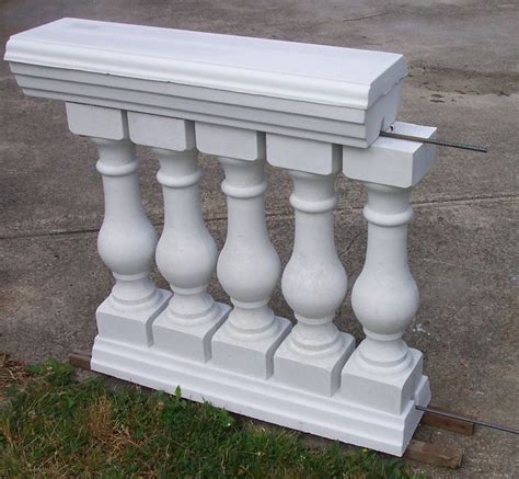 6 Piece Classic Style Baluster And Railing Concrete Mold Set Patio