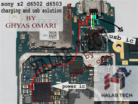 حلب تك Halabtech sony Z2 d6502 charging and usb solution