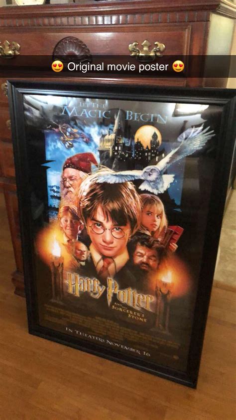 Finally Got My Original Movie Poster Framed Harry Potter And The