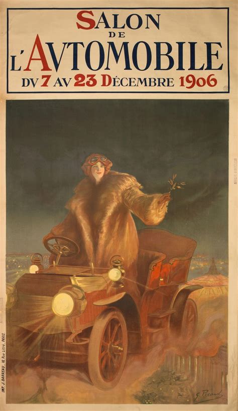 Salon de l automobile du 7 au 23 décembre 1906 affiche Georges