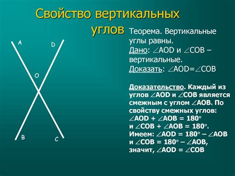 Смежные и вертикальные углы, их свойства - презентация онлайн