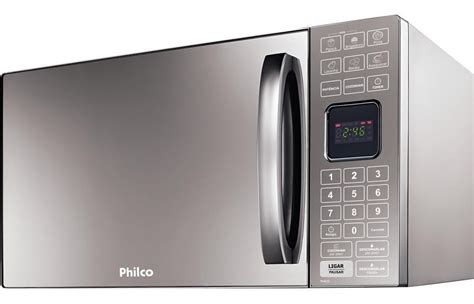 Micro Ondas Philco Pme25 25 Litros Espelhado Prata 220v Mercado Livre