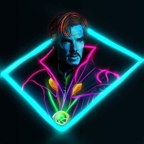 Dr Strange Neon Wallpapers Wallpaper Cave