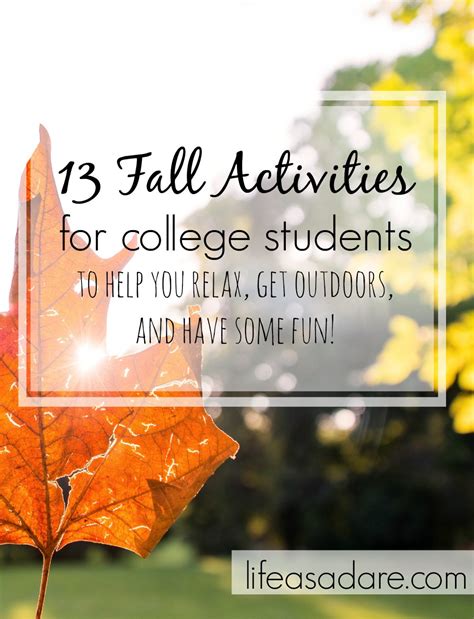 13 Fun Fall Activities to Help you De-Stress - Life as a Dare