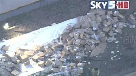 Tractor Trailer Overturns On I 85 In Vance County