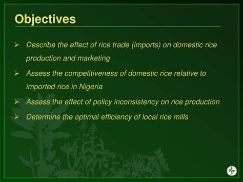 Ppt Impact Of Trade On Domestic Rice Production And The Challenge Of Self Sufficiency In