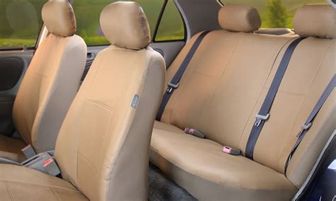 Premium PU Leather Full Set Car Seat Covers Groupon