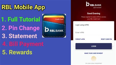 How To Use Rbl Credit Card App In Tamil Statement Bill Pay