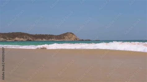 Paradise Beach In Summer Mexican Beaches In Oaxaca Bay Of San Agustin