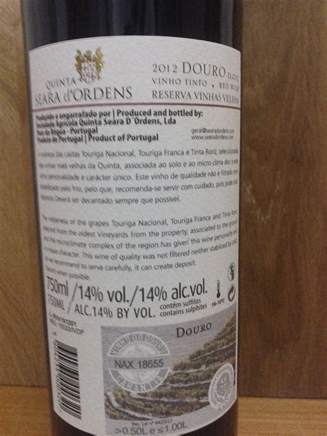 Quinta Seara D Ordens Reserva Vinhas Velhas 2012 Wine4people