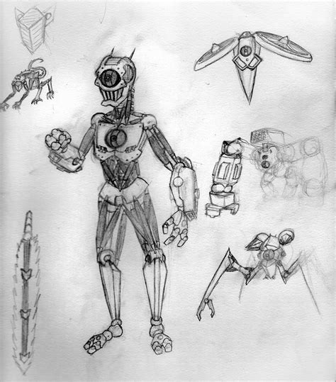 Joshua D. Altobelli's Art: Robot Sketches