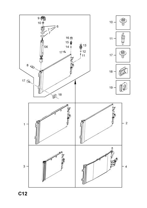 Opel Astra H Condenser And Fittings Epc Online Webautocats