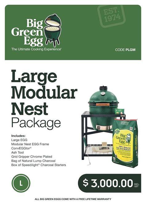 Big Green Egg Large Modular Nest Package Outdoor Furniture And Bbqs