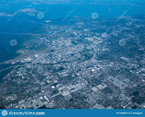 Aerial View Of Tampa Bay Stock Photo Image Of Dusky 154650114