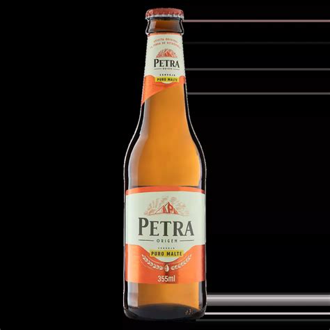 Cerveja American Lager Puro Malte Petra Origem Garrafa 355ml 7897395099350