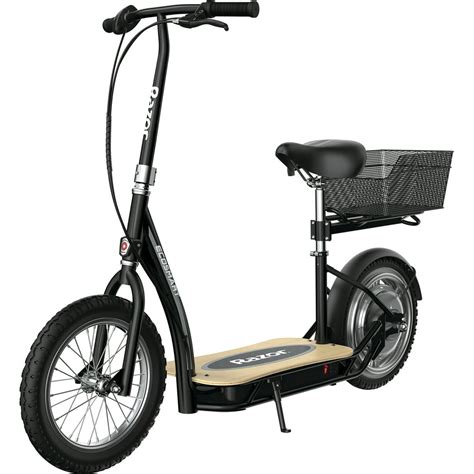 EcoSmart Metro HD Electric Scooter –Padded Seat, Wide Bamboo Deck, 16 ...