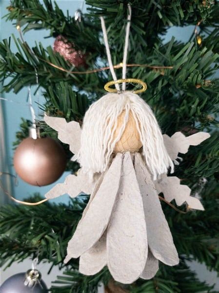 Weihnachtsengel Aus Eierkarton Basteln Bastelfrau