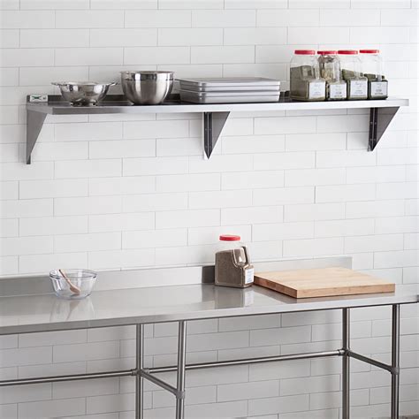 Regency Gauge Stainless Steel X Heavy Duty Solid Wall Shelf