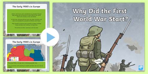 Why Did The First World War Start Powerpoint War Ww1