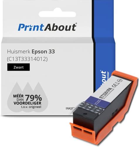 Printabout Huismerk Inktcartridge C T Zwart Geschikt Voor