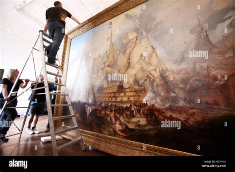 Turner's Battle of Trafalgar Stock Photo - Alamy