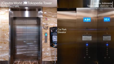 Otis Gen Mrl Elevator At Ciputra World Tokopedia Tower Youtube