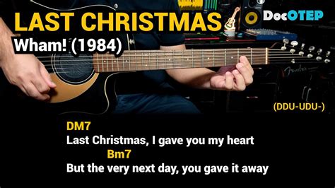 Last Christmas Wham 1984 Easy Guitar Chords Tutorial With Lyrics