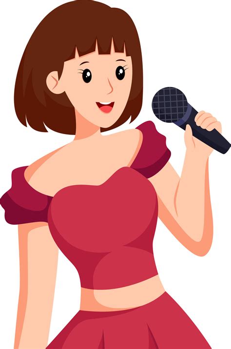 Female Singer Clipart