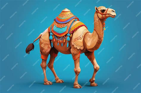 Premium Photo Cute Camel Character Design Generative Ai