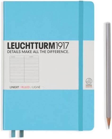 Leuchtturm Notitieboek Ice Blue Medium Gelinieerd Overig