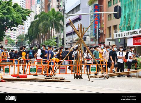 Hong Kong China 24th May 2020 Thousands Of Protesters Rally