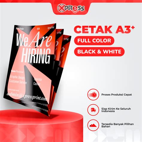 Jual Cetak Kertas A3 Print A3 Cutting Poster A3 Shopee Indonesia