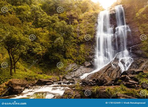 Hebbe Falls in Chikmagalur, Karnataka, India. Beautiful Waterfalls in Bhadra Tiger Reserve ...