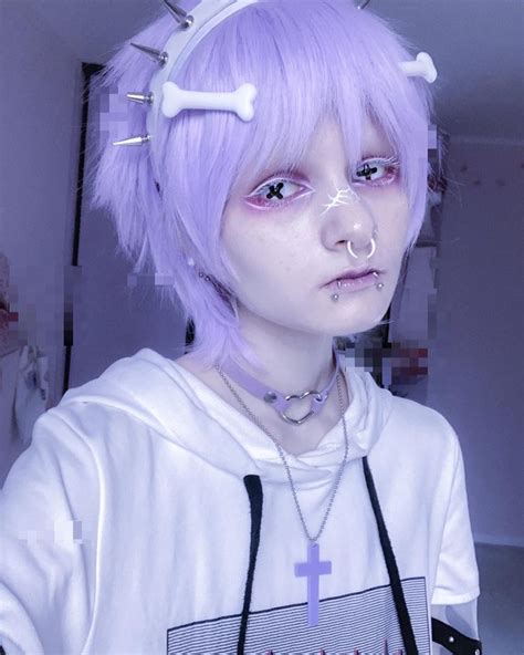 Yusakuyami In 2023 Pastel Goth Makeup Pastel Goth Hair Punk Makeup