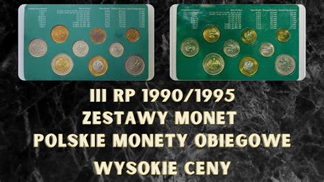 III RP 1990 1995 Zestawy Monet Polskie Monety Obiegowe Wysokie Ceny