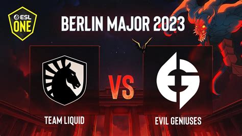 Team Liquid Vs Evil Geniuses Game Esl One Berlin Group A