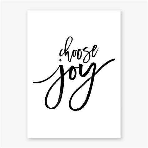 Choose Joy Art Print Choose Joy Choose Joy Wall Art Joy Art