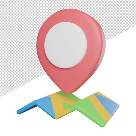 Premium PSD Maps Location Guidance Side View 3d Rendering Icon