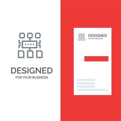 Algorithm Program User Document Grey Logo Design and Business Card