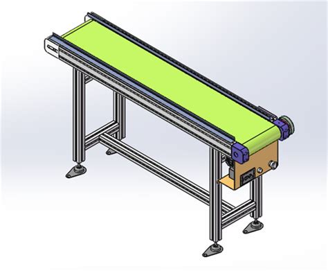 【凯仁科技】皮带输送机3d模型下载三维模型step模型 制造云 产品模型