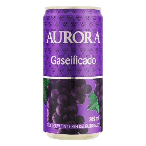 Suco Gaseificado Integral Uva Tinto Aurora Lata Ml Shopee Brasil